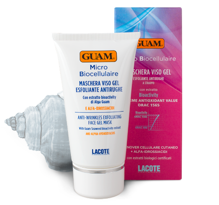 Для лица guam. Guam maschera viso Gel. Guam Micro Biocellulaire крем для лица против пигментных пятен.