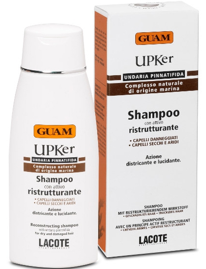 GUAM UPKER Шампунь реструктурирующий для восстановления сухих секущихся волос (0626), 200мл