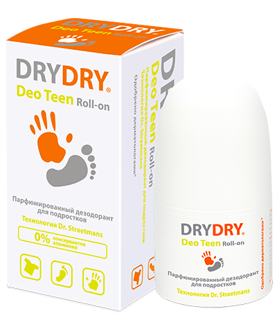 DryDry Deo Teen Парфюмированный дезодорант для подростков Roll-on, 50 мл