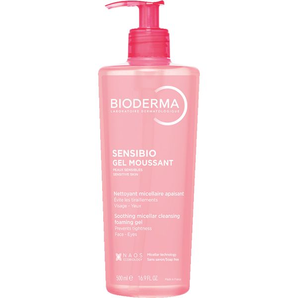 BIODERMA СЕНСИБИО Очищающий гель для чувствительной кожи, 500 мл