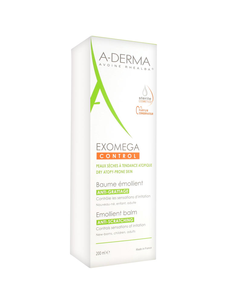 A-Derma EXOMEGA CONTROL Смягчающий бальзам для лица и тела в стерильной упаковке,  200 мл