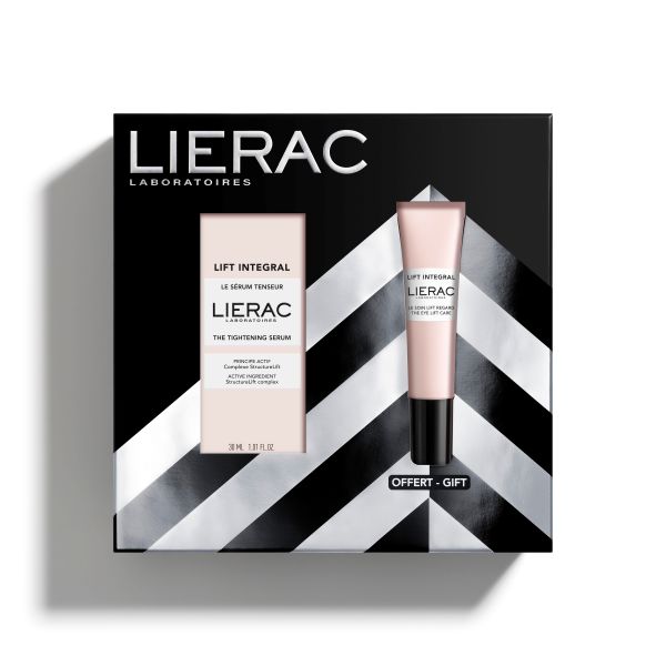 LIERAC ЛИФТ ИНТЕГРАЛЬ Подарочный набор Сыворотка-лифтинг для лица + Крем-лифтинг для кожи контура глаз, 30 мл + 15 мл