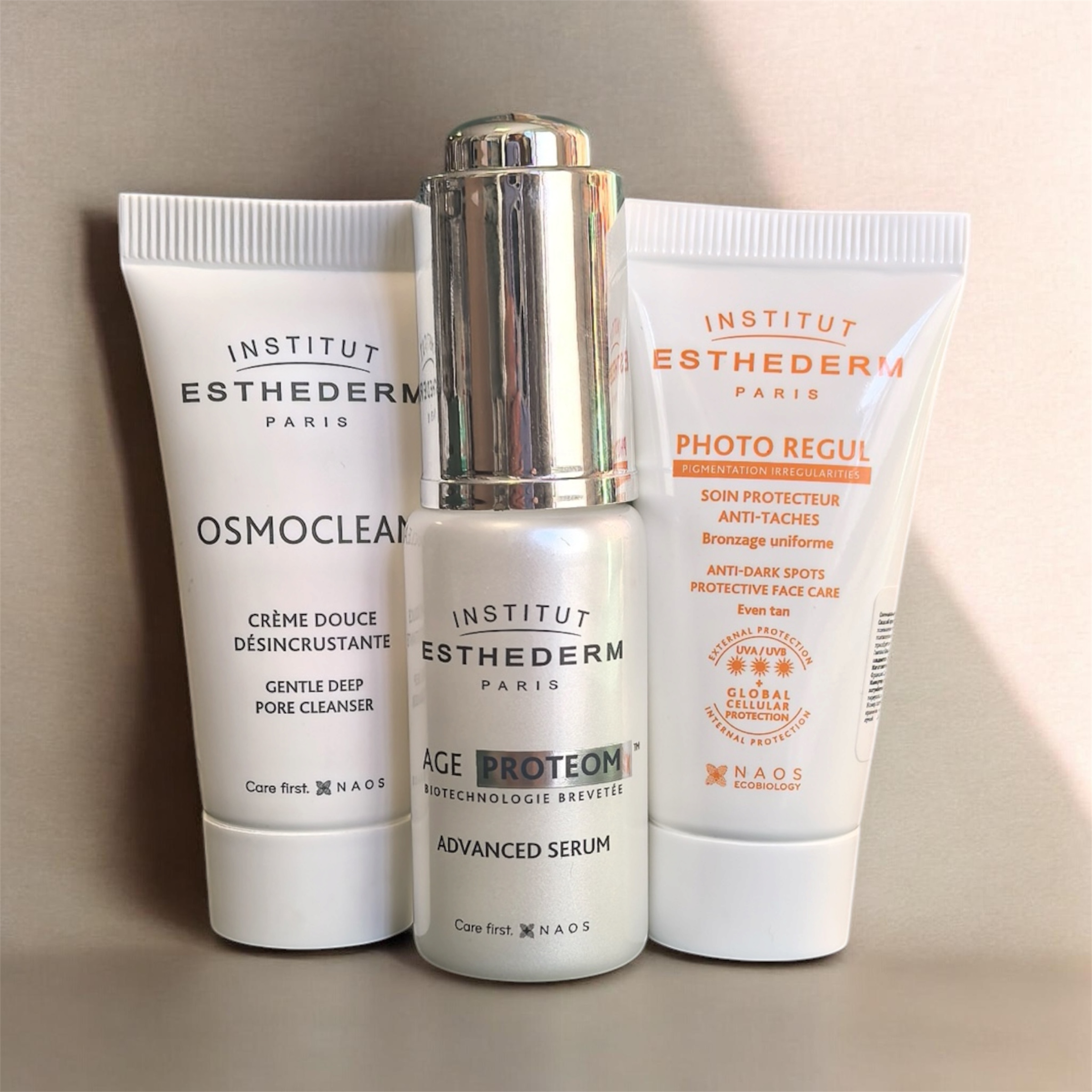 INSTITUT ESTHEDERM НАБОР TRAVEL-SET «Набор для путешествий», 15 мл + 15 мл + 15 мл