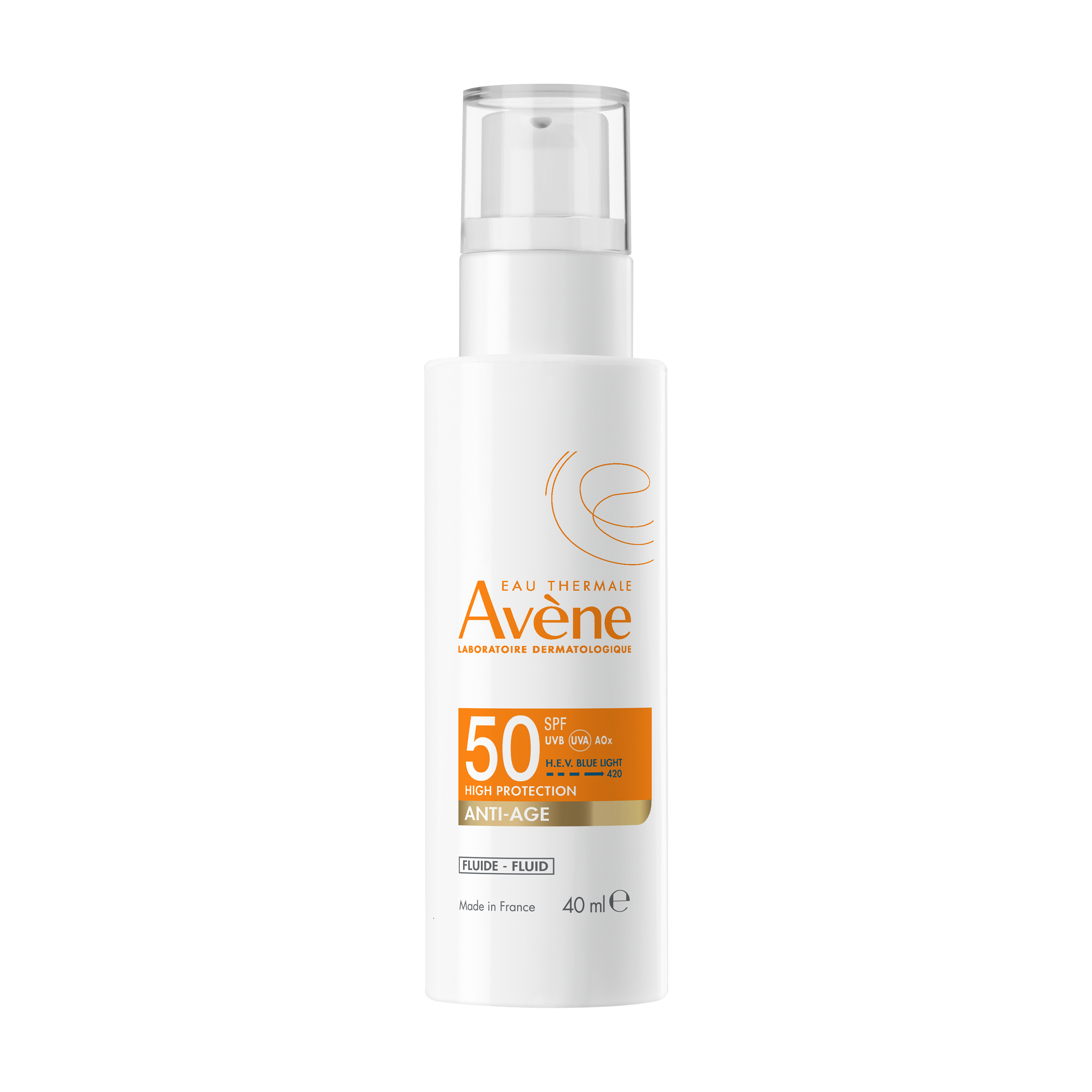 AVENE Солнцезащитный флюид антивозрастной ANTI-AGE SPF50, 40 мл