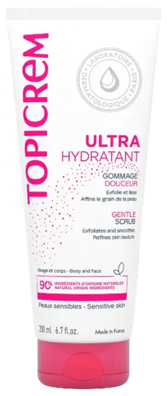 TOPICREM Мягкий ультра-увлажняющий скраб, 200 мл