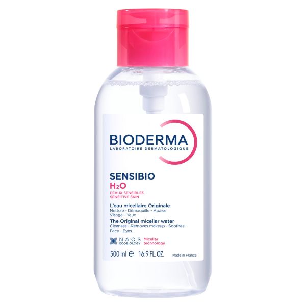 BIODERMA СЕНСИБИО Н20 Мицеллярная вода, флакон-помпа, 500 мл