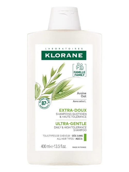 KLORANE Сверхмягкий ежедневный шампунь с овсом, 400 мл