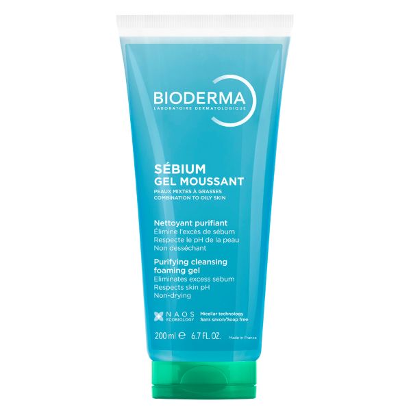 BIODERMA СЕБИУМ Очищающий гель без помпы, 200 мл