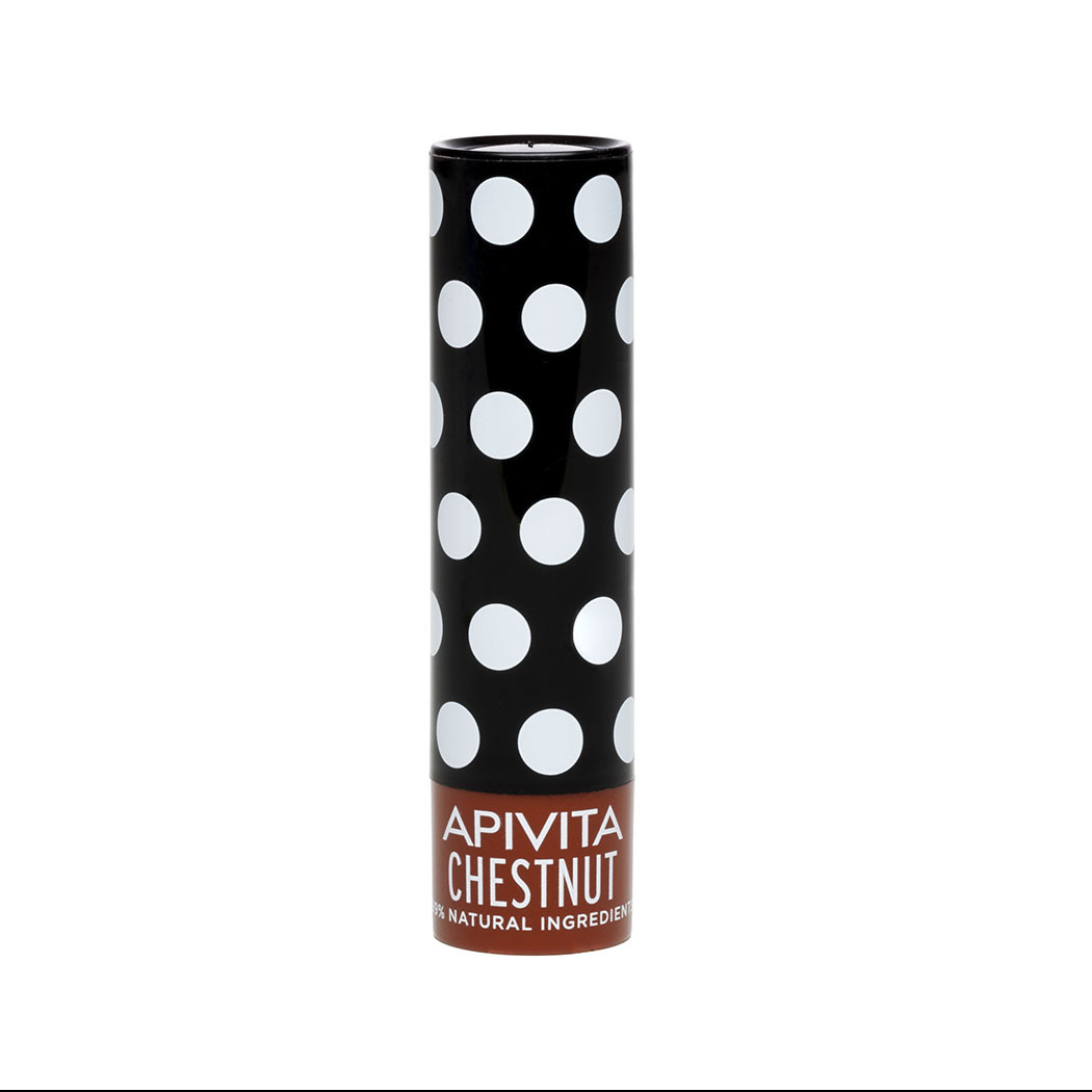 APIVITA Увлажняющий уход для губ с оттенком Каштана, 4,4 гр