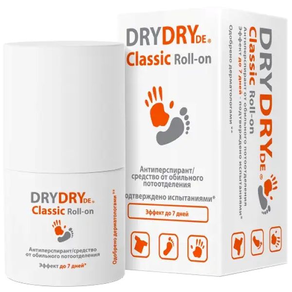 DryDry  Classic  Антиперспирант от обильного потоотделения Roll-on, 35 мл