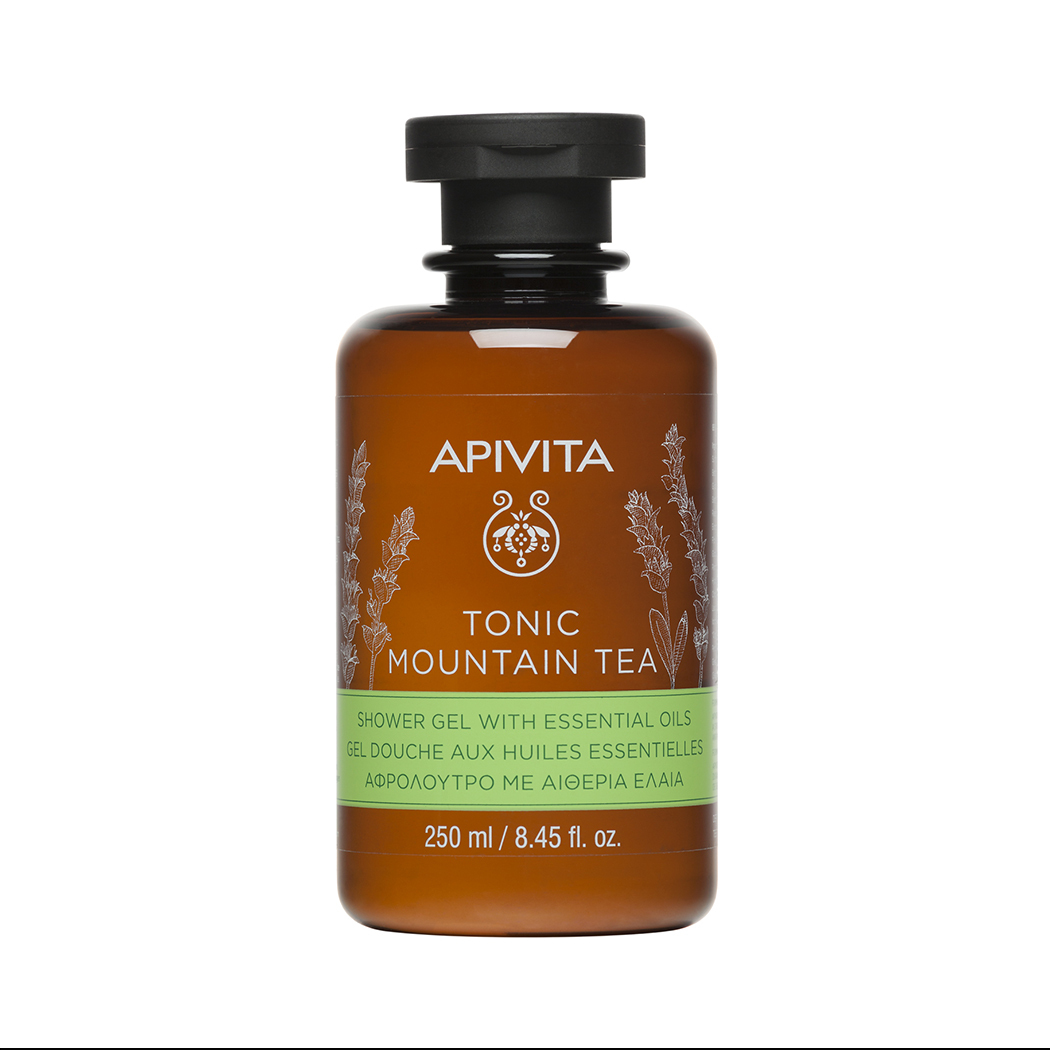 APIVITA Тонизирующий горный чай Гель для душа с эфирными маслами, 250 мл