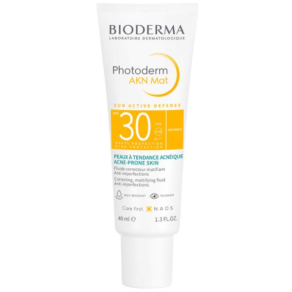 BIODERMA ФОТОДЕРМ Солнцезащитная матирующая Эмульсия AKN SPF 30, 40 мл