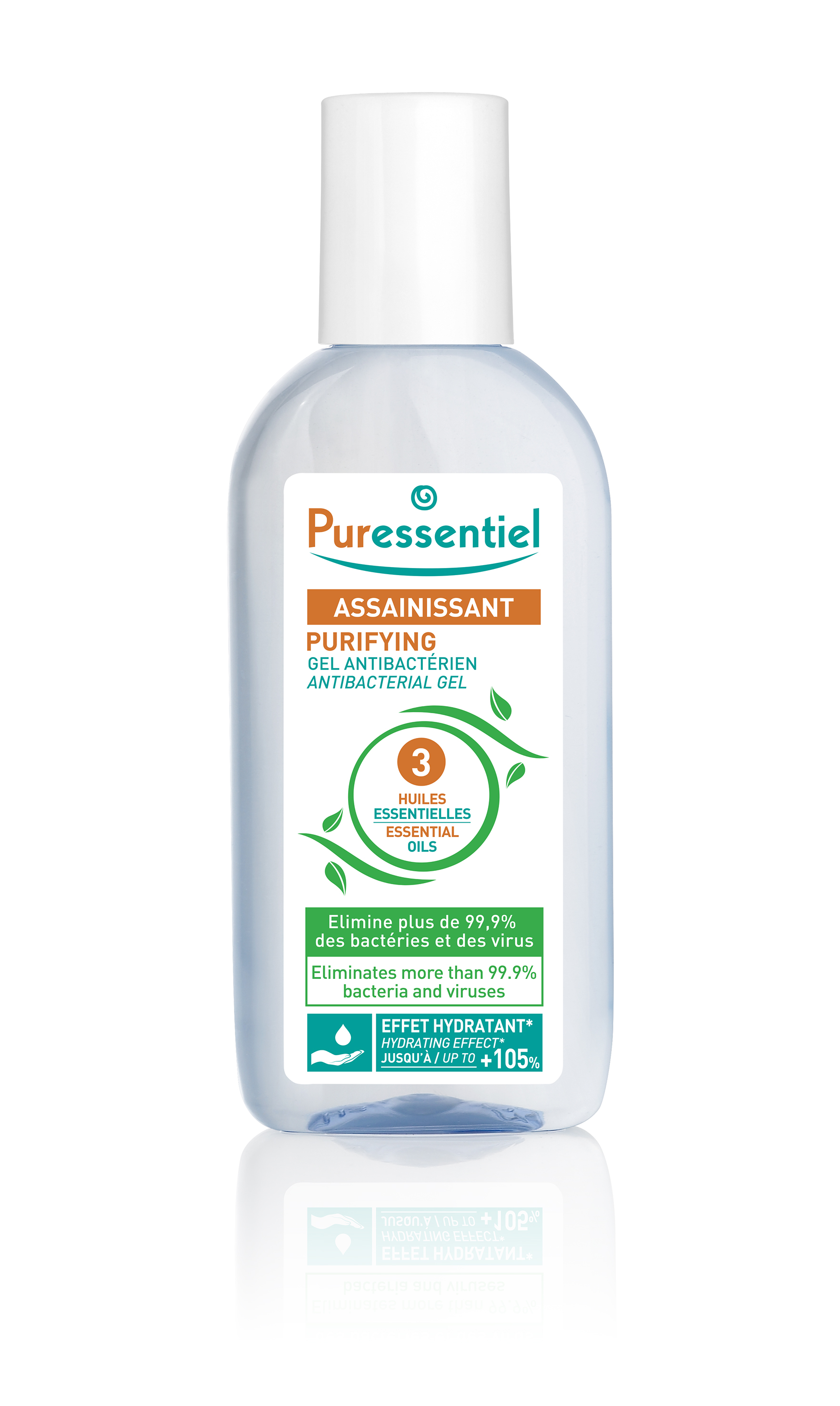 Puressentiel Антибактериальный гель 3 эфирных масла, 80 мл