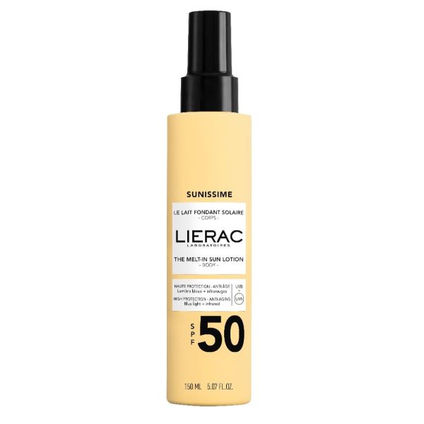 LIERAC САНИССИМ Солнцезащитный лосьон SPF50 для тела, 150 мл