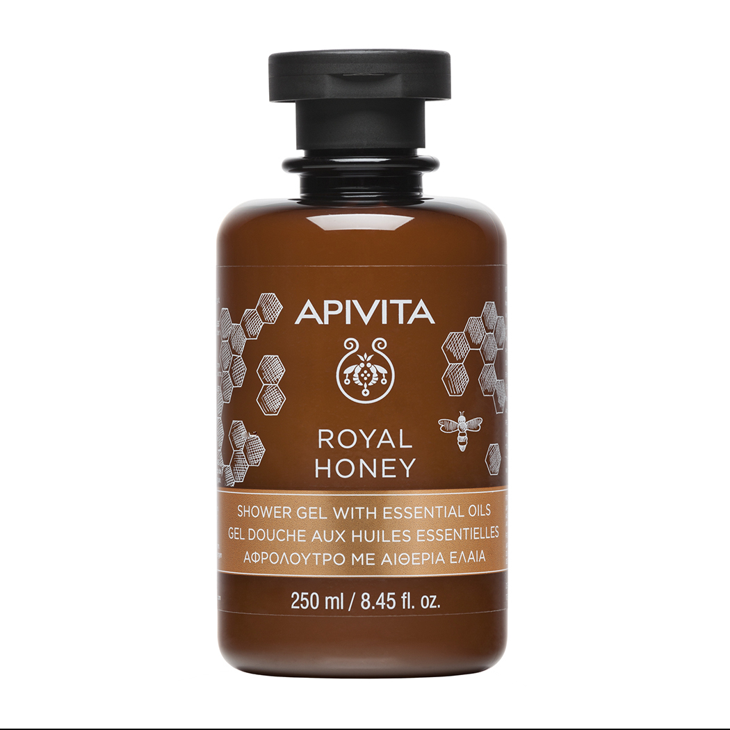 APIVITA Королевский мед гель для душа с эфирными маслами, 250 мл