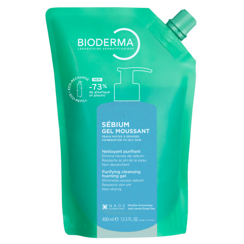 BIODERMA СЕБИУМ Очищающий гель (сменный блок), 400 мл