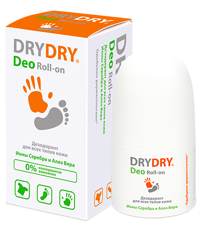 DryDry Deo Дезодорант для всех типов кожи Roll-on, 50 мл