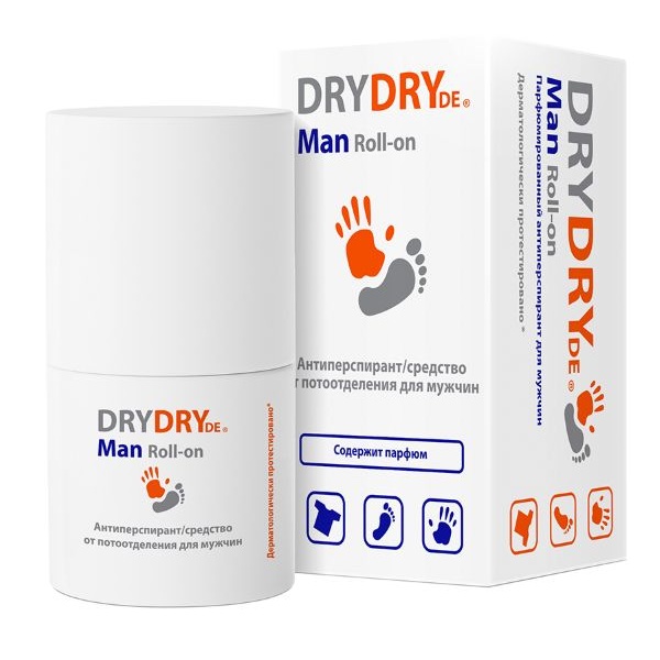 DryDry Man Антиперспирант для мужчин Roll-on, 50 мл