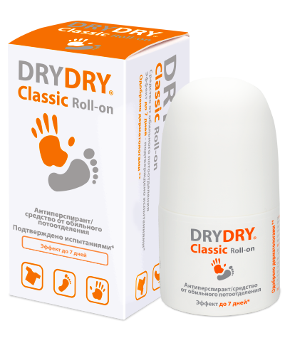 DryDry  Classic  Антиперспирант от обильного потоотделения Roll-on, 35 мл