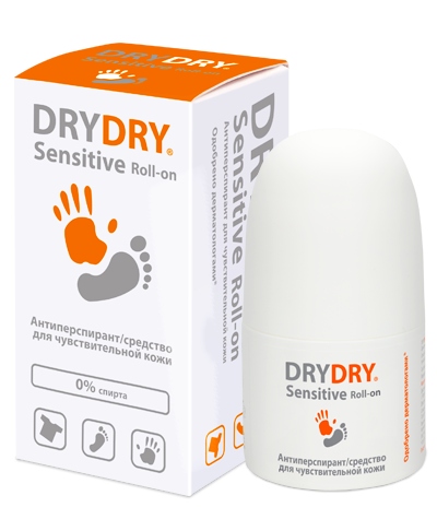 DryDry Sensitive  Антиперспирант для чувствительной кожи Roll-on, 50 мл