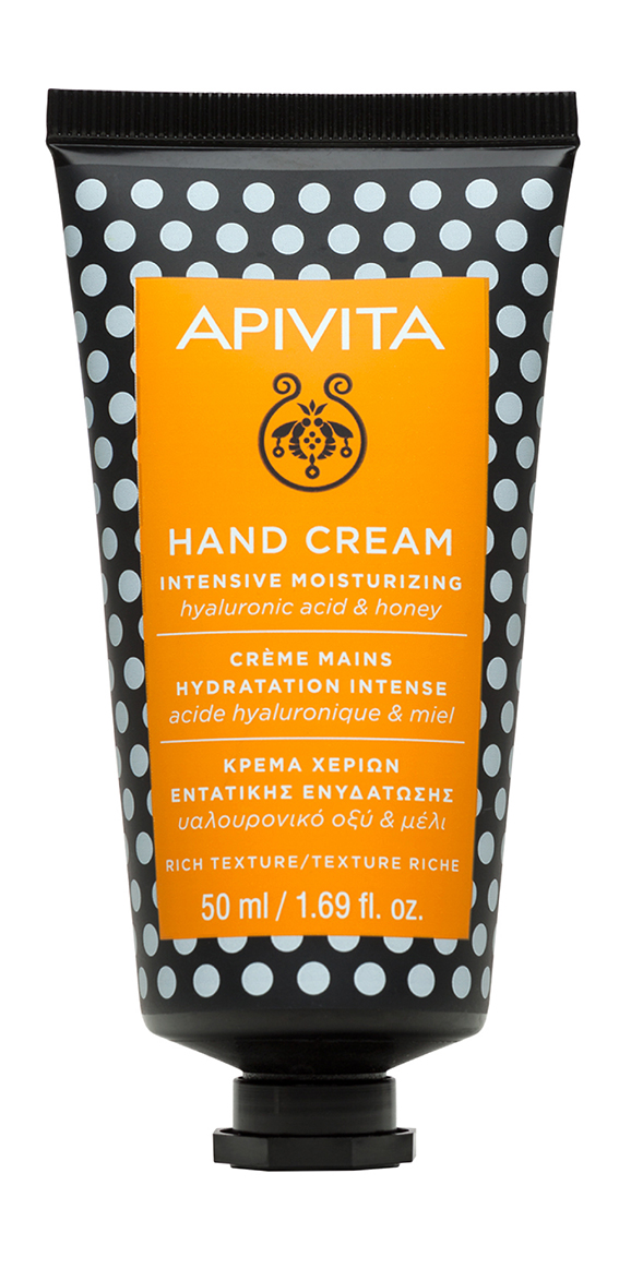 APIVITA Интенсивный увлажняющий крем для рук с Гиалуроновой кислотой и медом, 50 мл