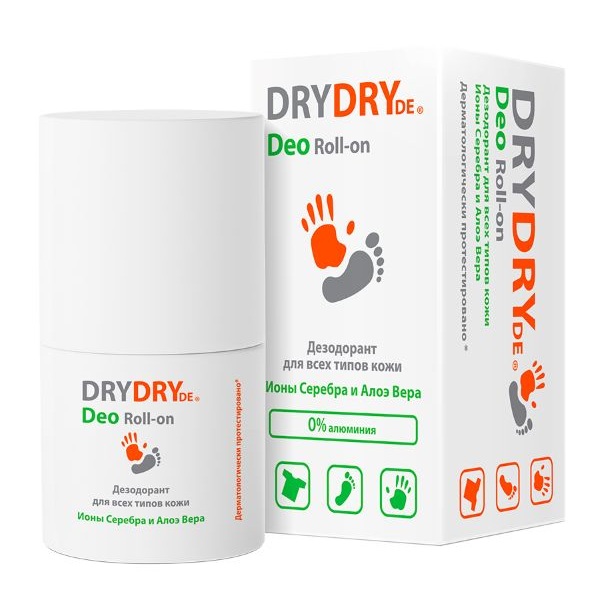 DryDry Deo Дезодорант для всех типов кожи Roll-on, 50 мл