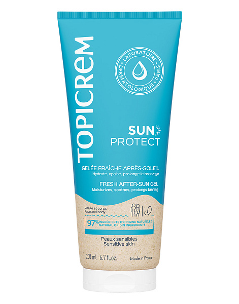 TOPICREM SUN PROTECT Освежающее желе после загара, 200 мл
