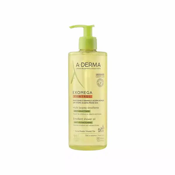 A-Derma EXOMEGA CONTROL Смягчающее масло для душа, 500 мл