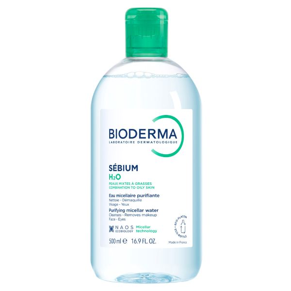 BIODERMA СЕБИУМ Н20 Мицеллярная вода для жирной и комбинированной кожи, 500 мл